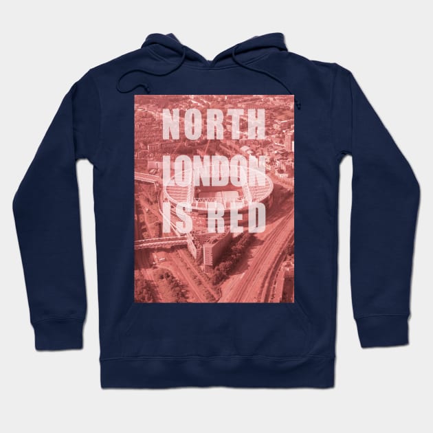 North London Is Red Hoodie by Confusion101